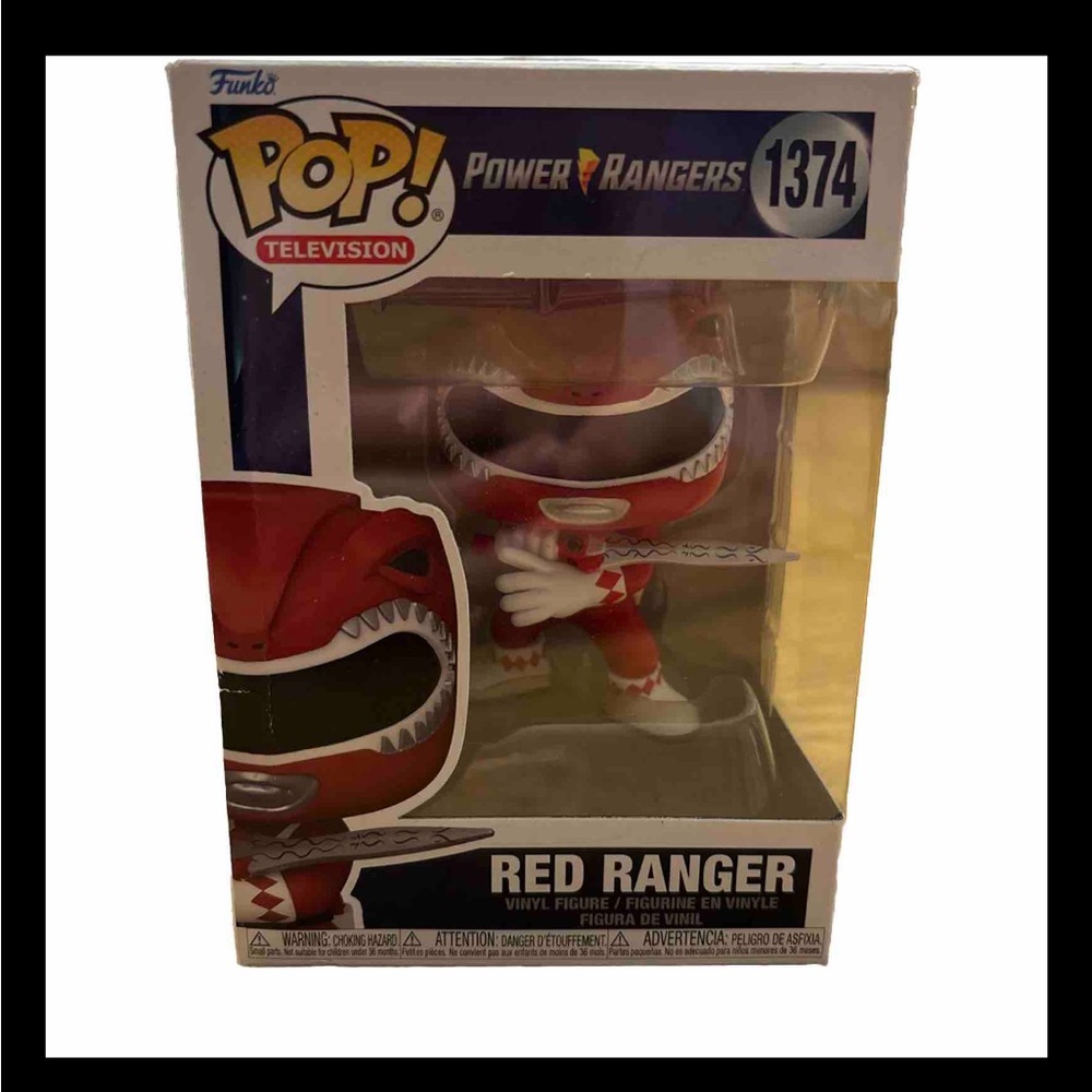 Funko Pop Red Ranger Power Ranger 1374. NWT. Vinyl figure